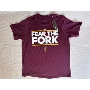 Adidas Women’s NWT Maroon ASU Fear the Fork T-shirt- XL